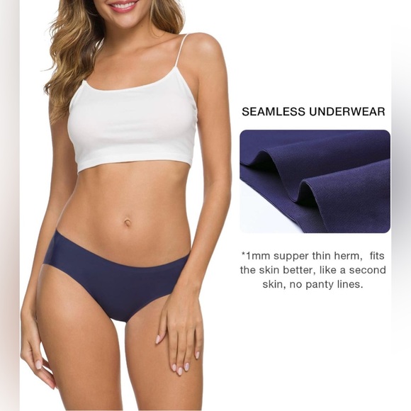 ALTHEANRAY Women’s Seamless Hipster Underwear No Show Panties Multi-Pack - NWT - Picture 3 of 8